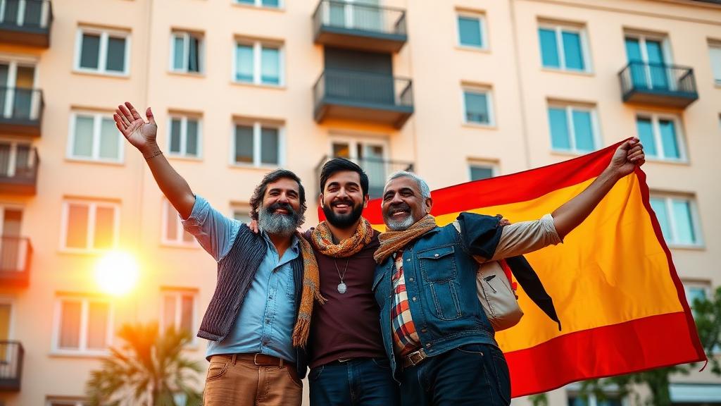 مهاجران ایرانی جشن گرفتن اقامت اسپانیا